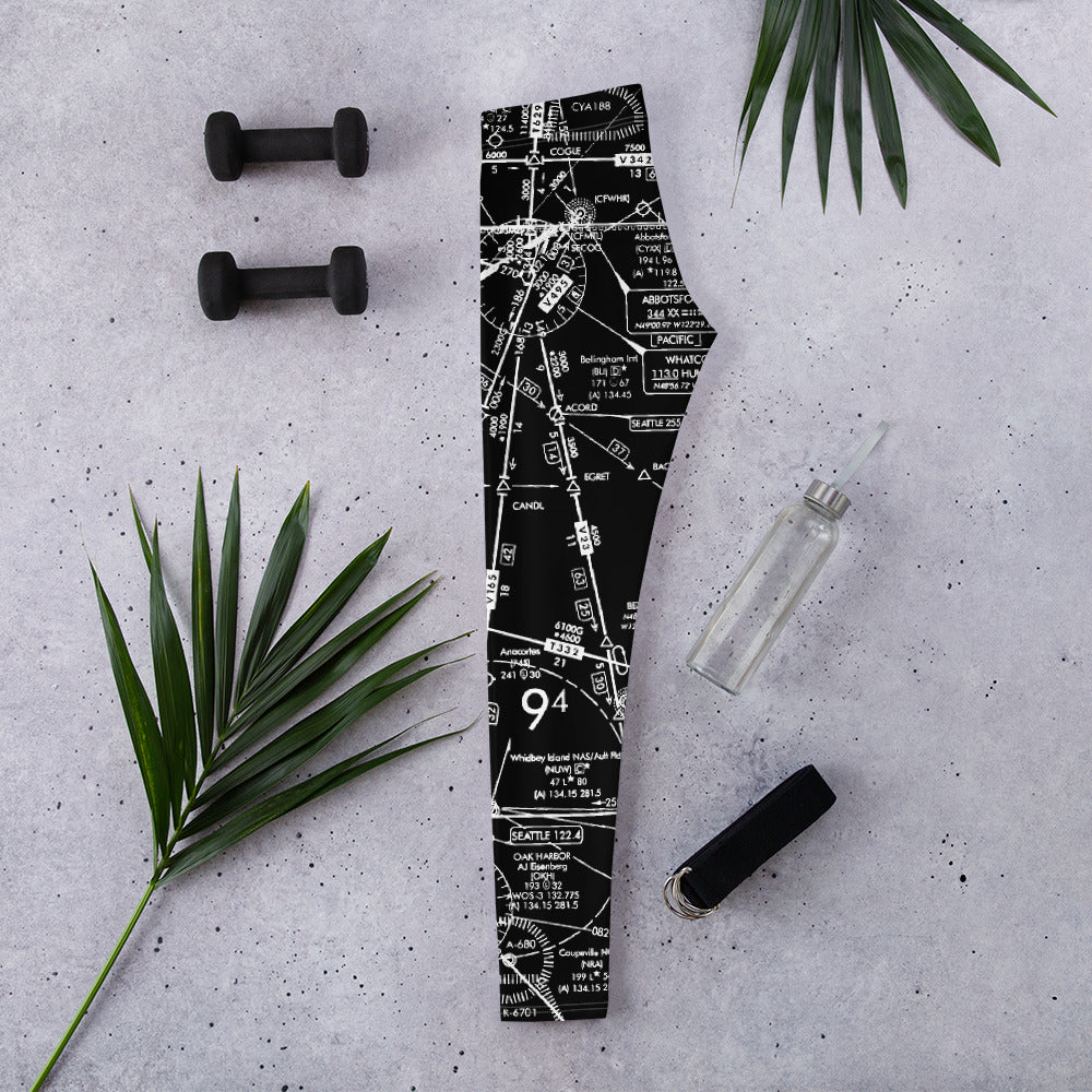 Enroute Low Altitude (ELUS1) Chart leggings (black)