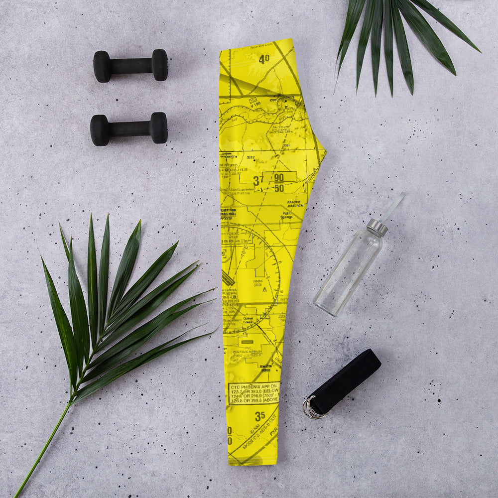 Phoenix TAC Chart Leggings - yellow