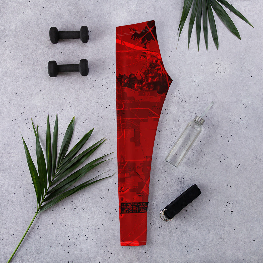 Phoenix TAC Chart leggings (red)