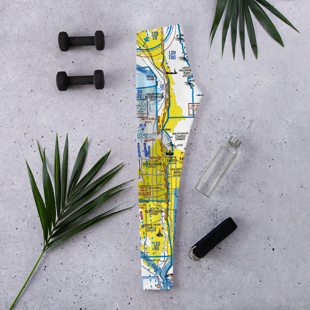 Salt Lake City Flyway Chart leggings