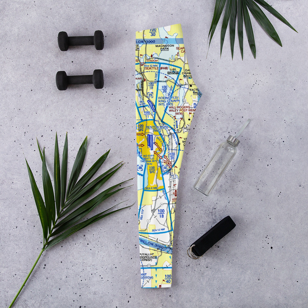 Seattle Flyway Chart leggings