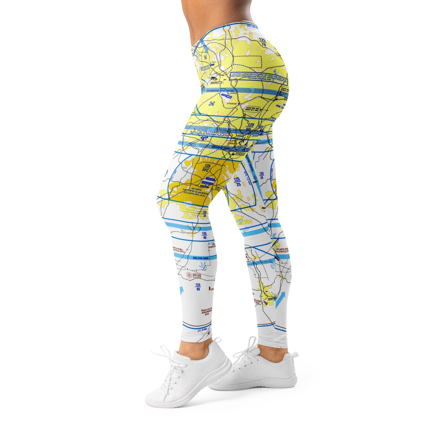 Atlanta Flyway Chart leggings