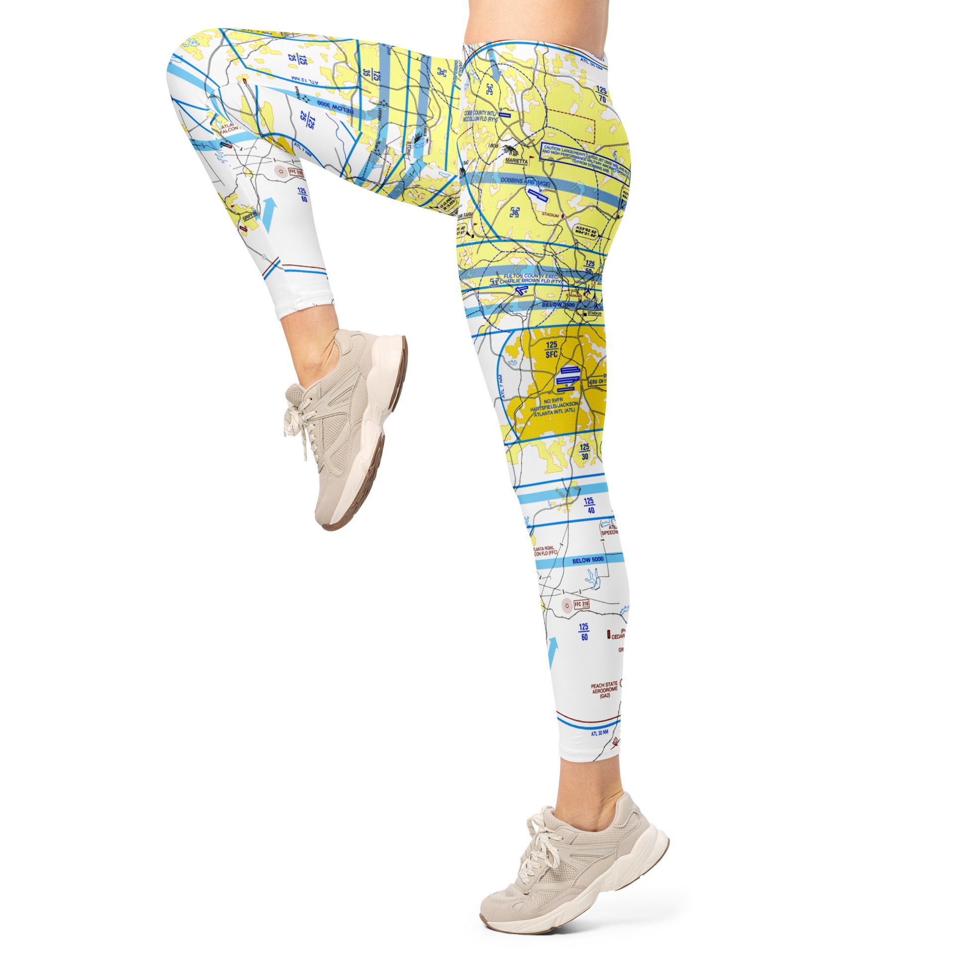 Atlanta Flyway Chart leggings