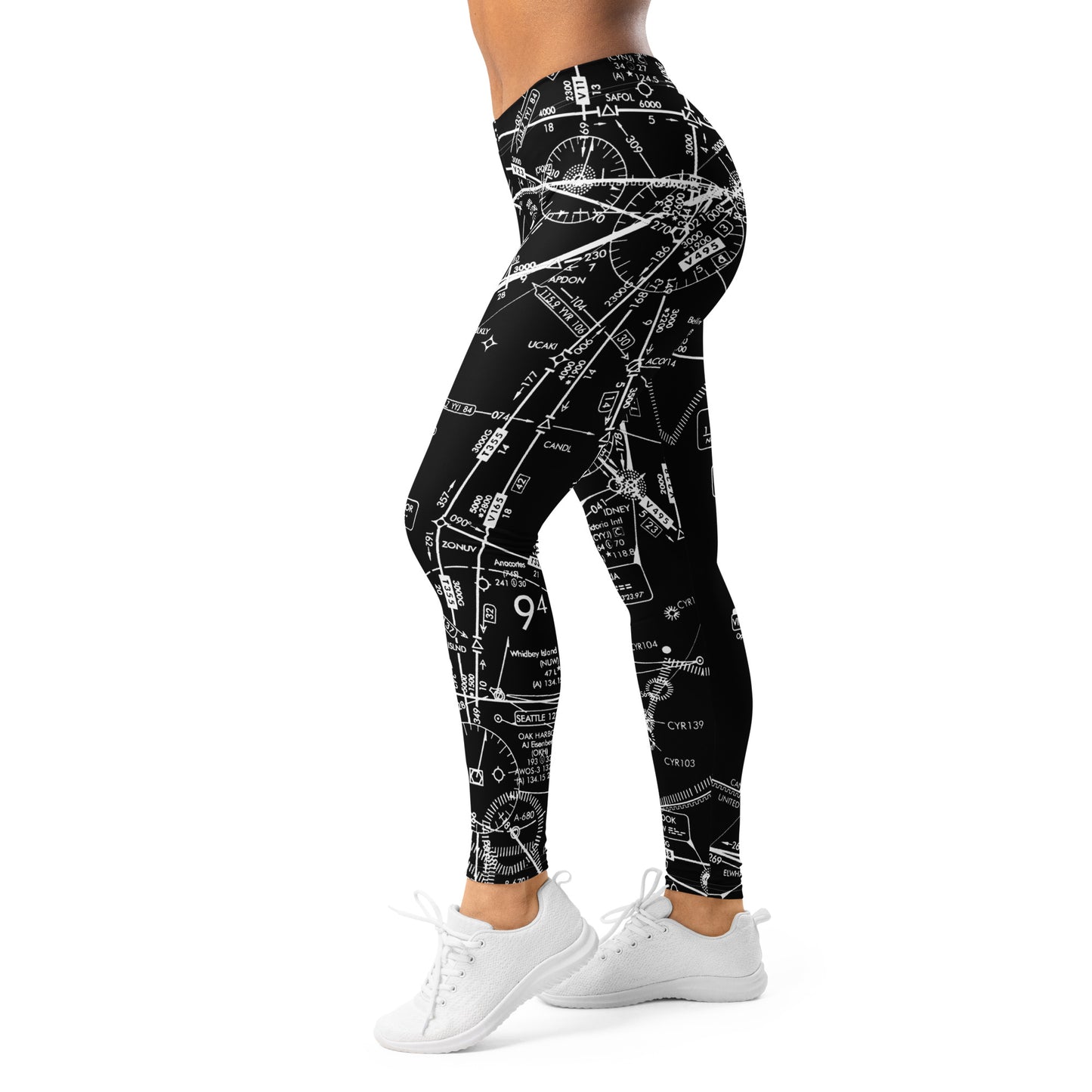 Enroute Low Altitude (ELUS1) Chart leggings (black)