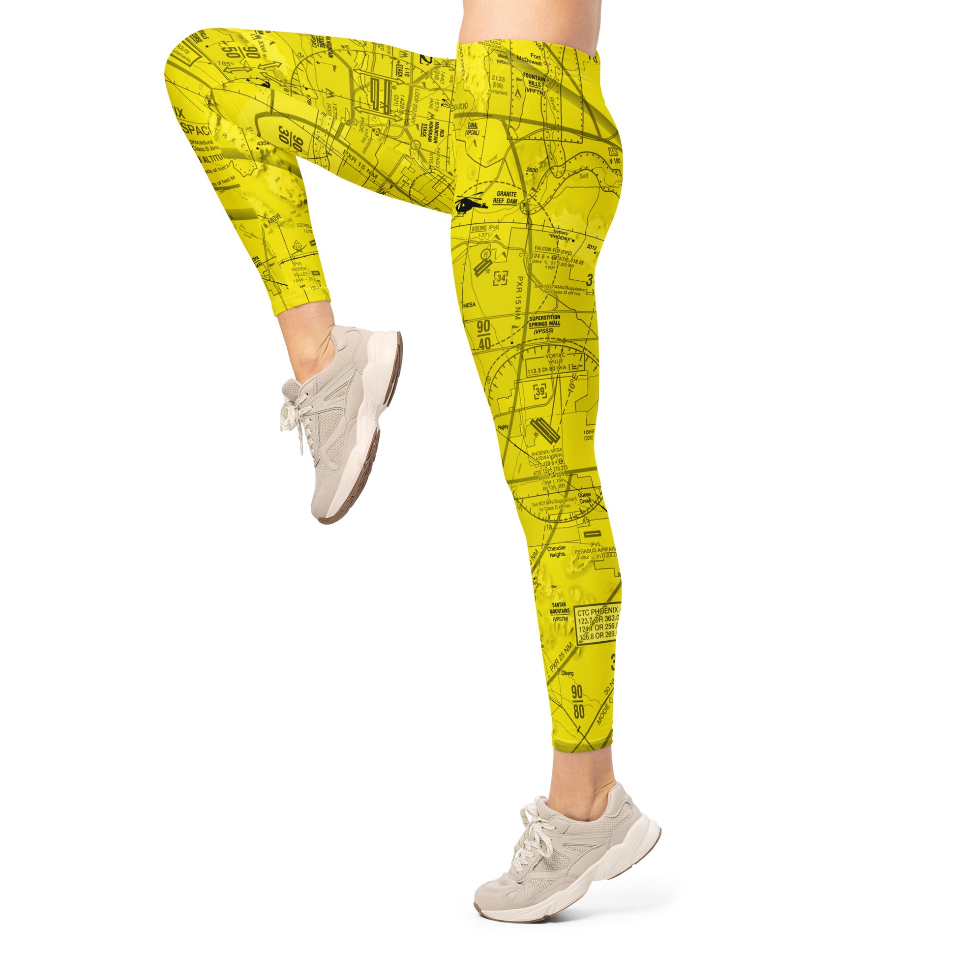Phoenix TAC Chart Leggings - yellow