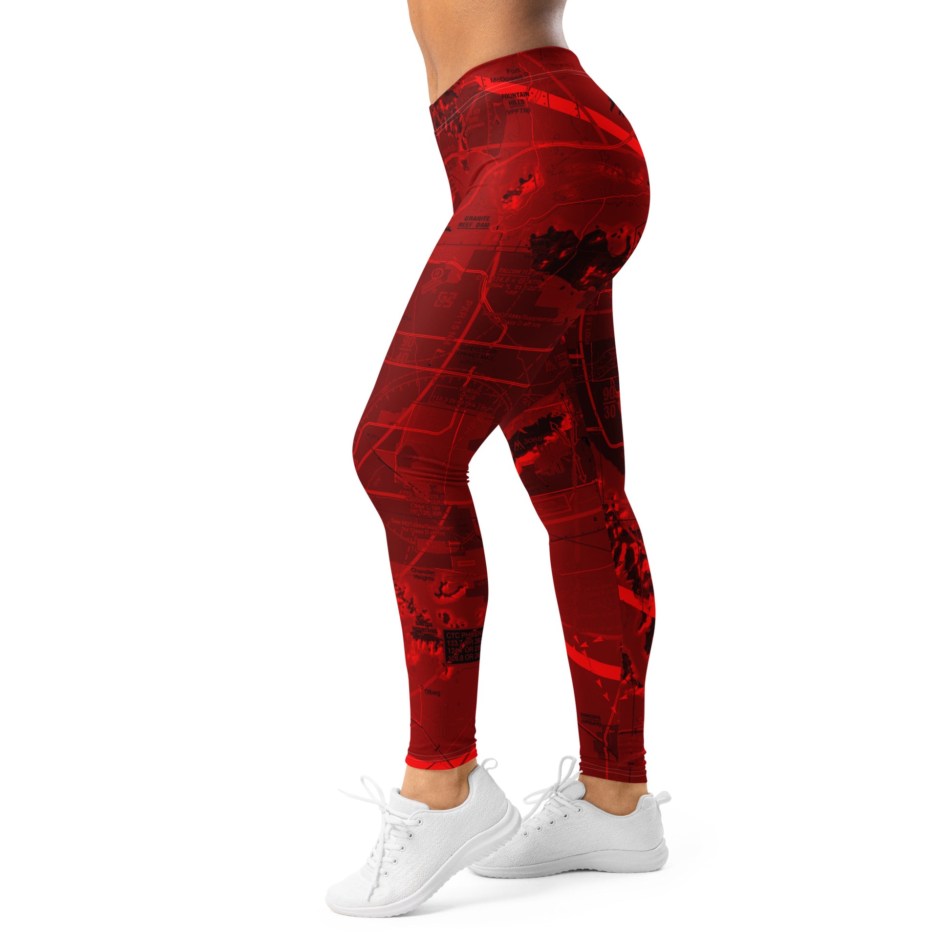 Phoenix TAC Chart leggings (red)