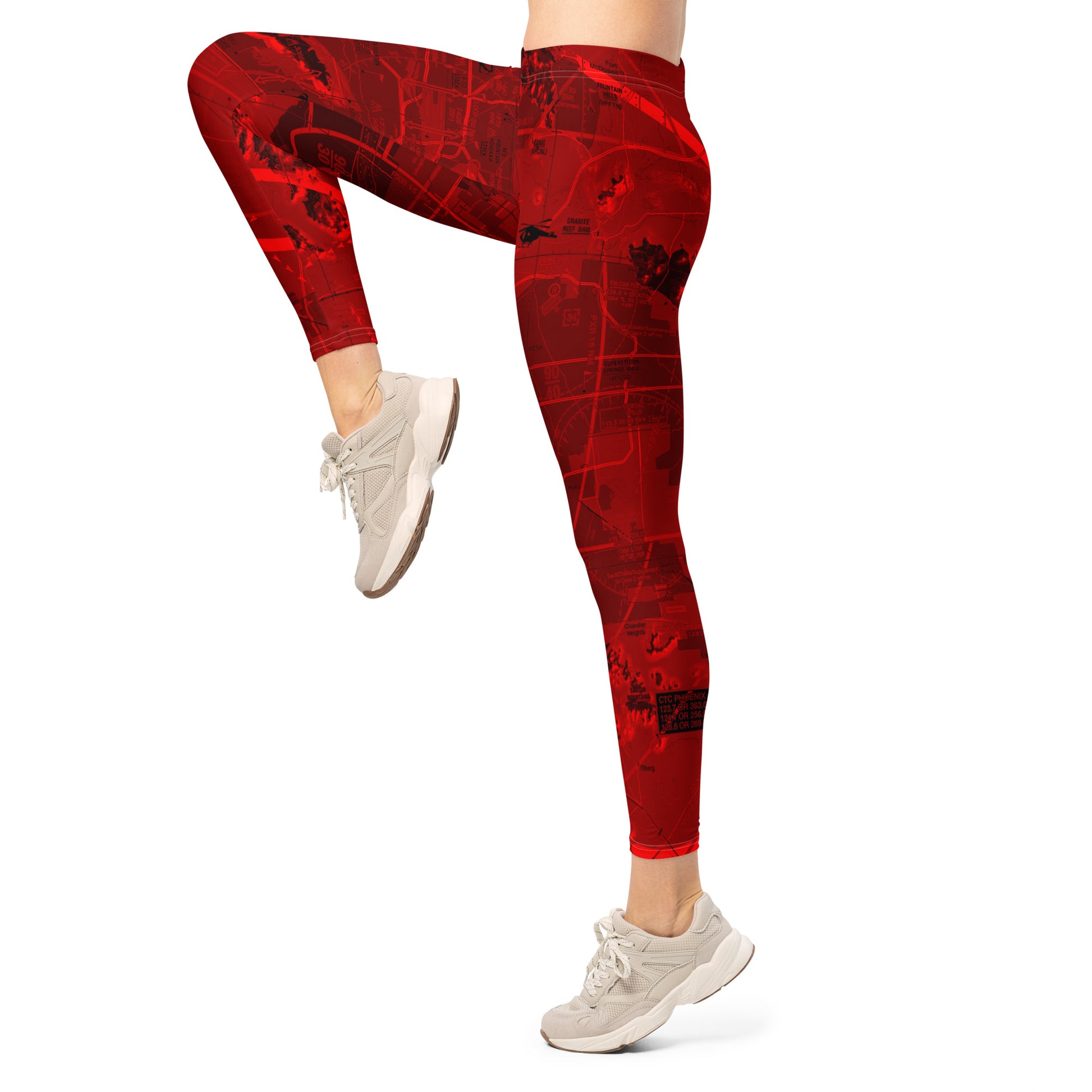 Phoenix TAC Chart leggings (red)