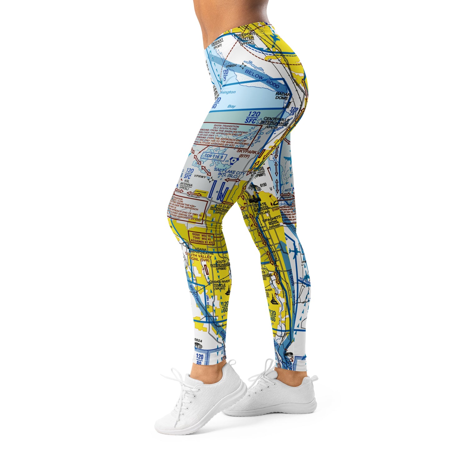 Salt Lake City Flyway Chart leggings