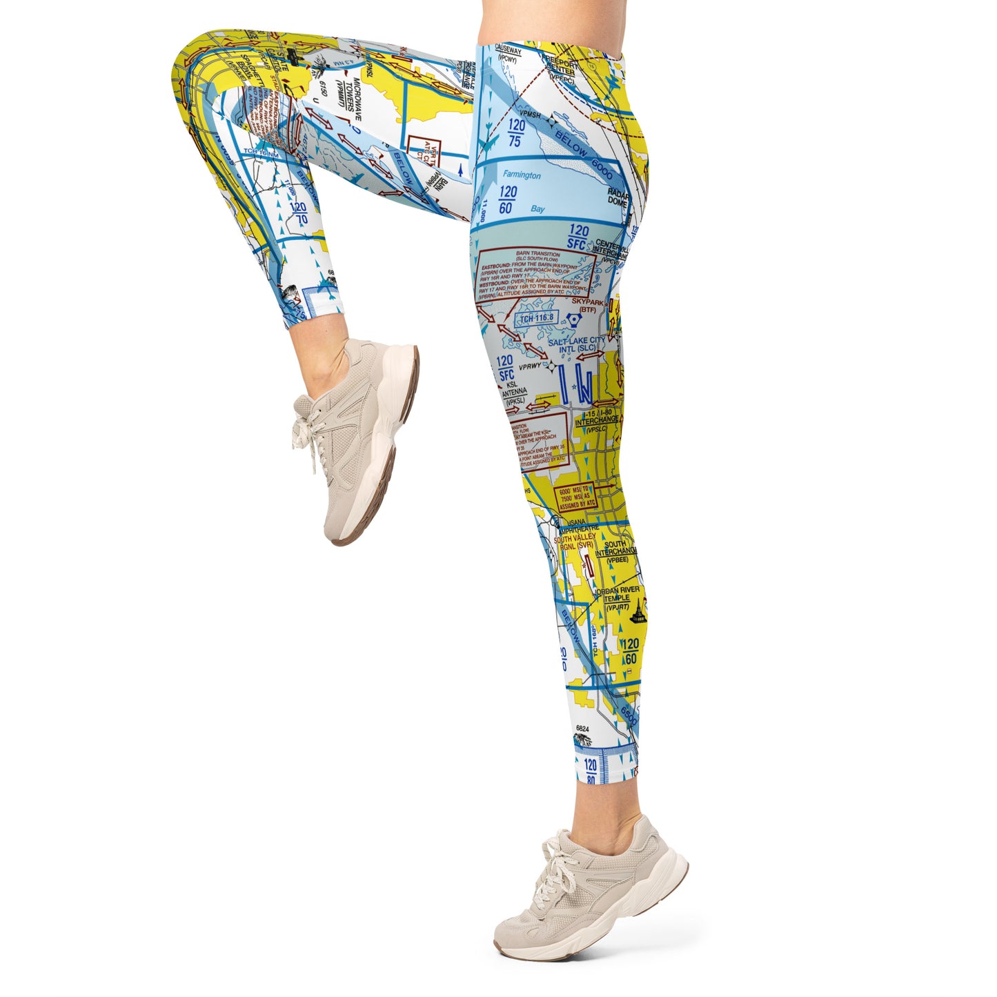 Salt Lake City Flyway Chart leggings