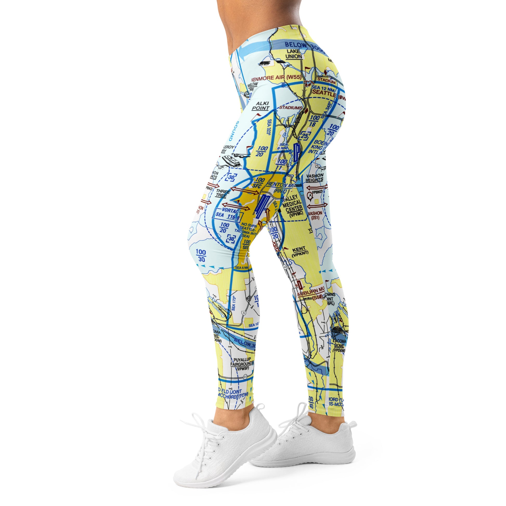 Seattle Flyway Chart leggings
