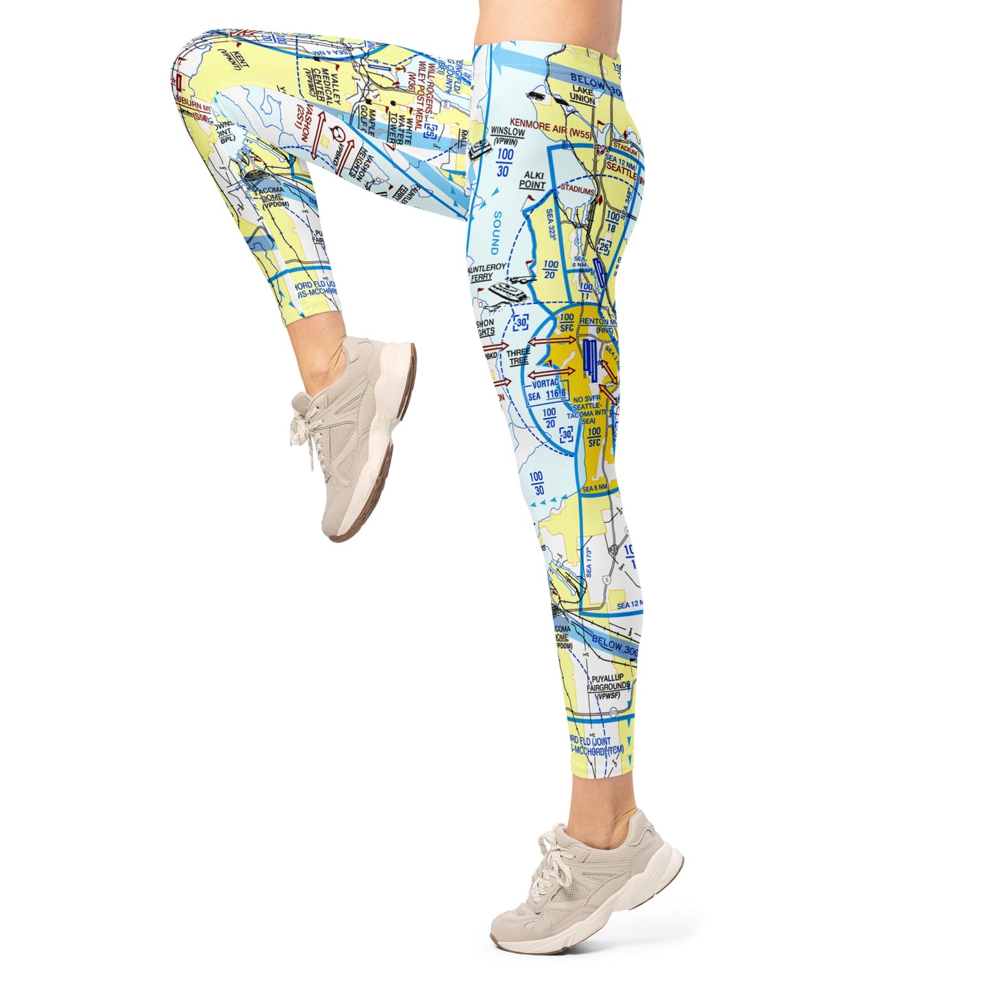 Seattle Flyway Chart leggings