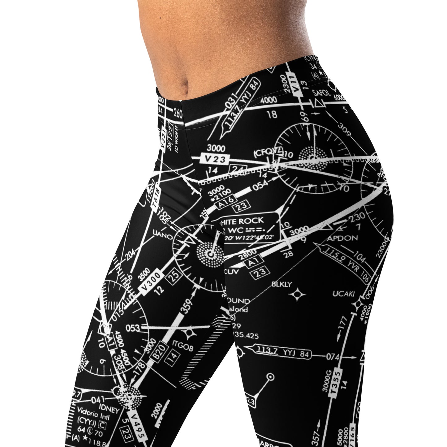 Enroute Low Altitude (ELUS1) Chart leggings (black)