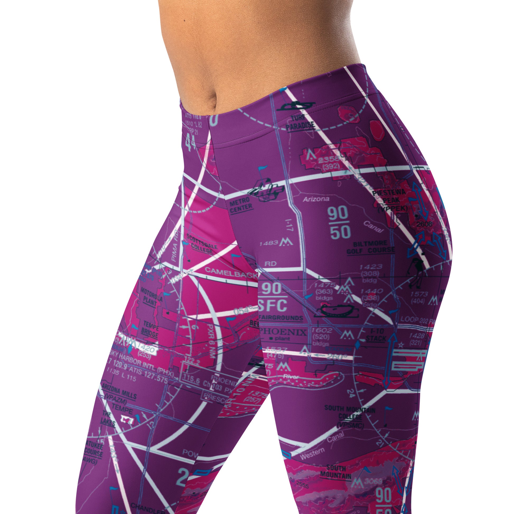 Phoenix TAC Chart leggings (purple)