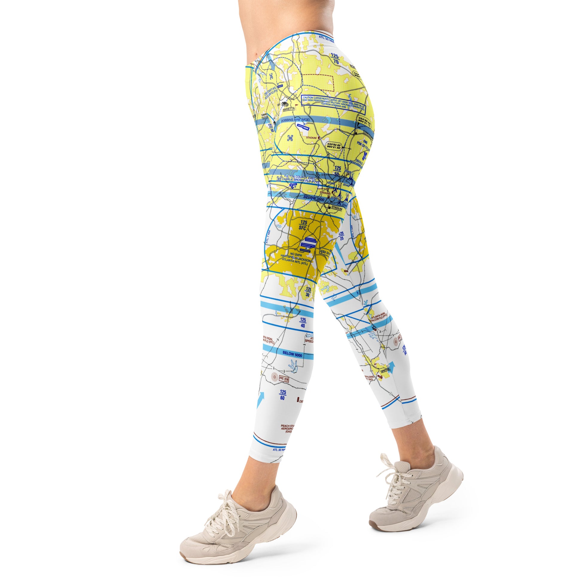 Atlanta Flyway Chart leggings