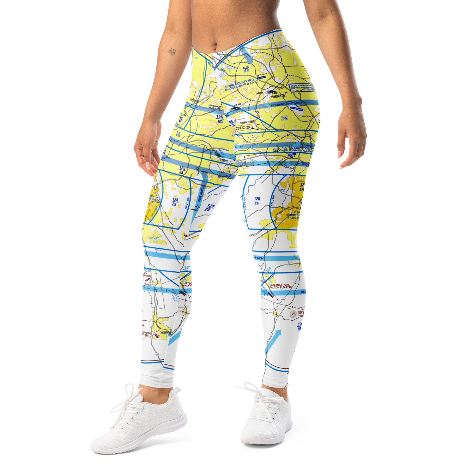 Atlanta Flyway Chart leggings