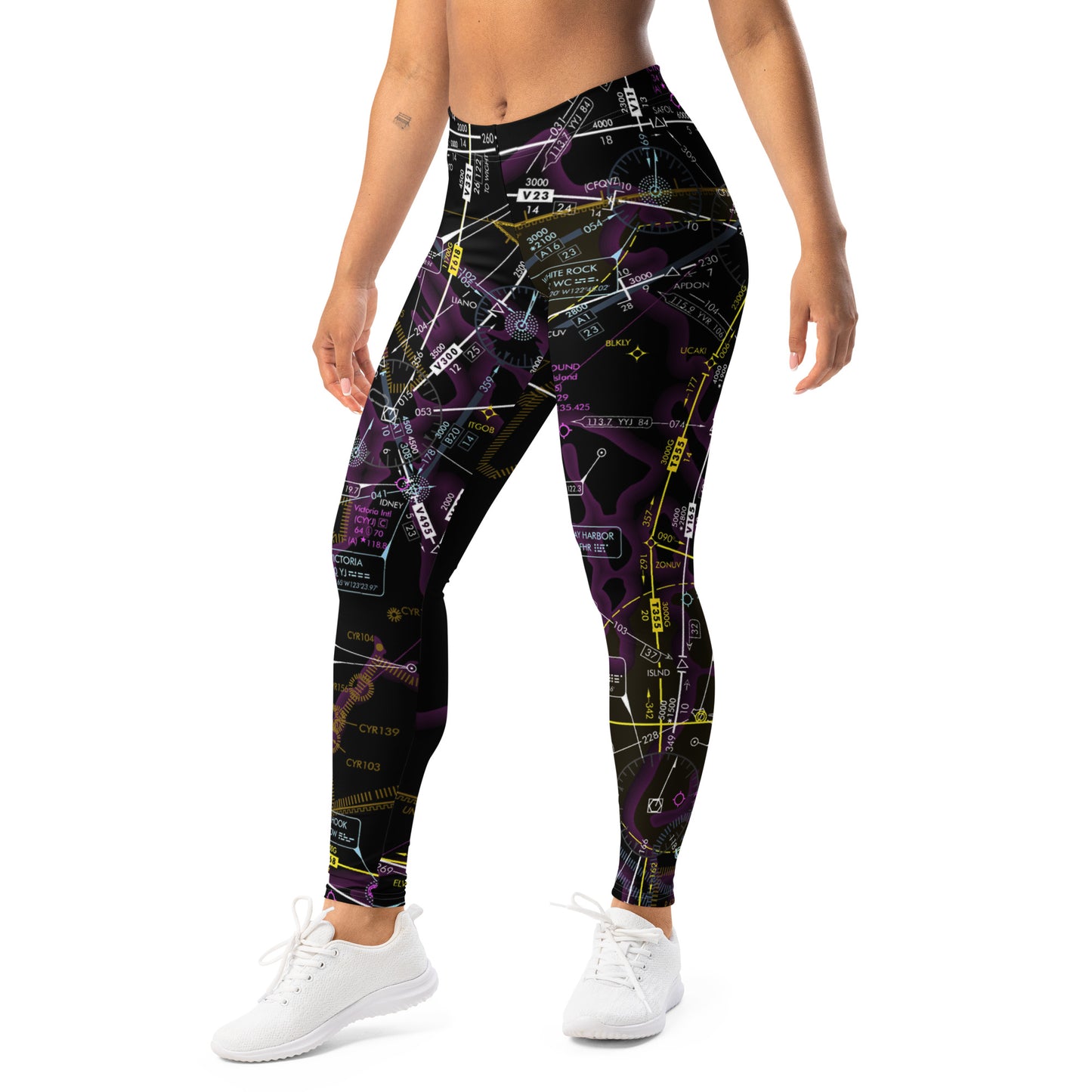Enroute Low Altitude (ELUS1) Chart leggings (invert)
