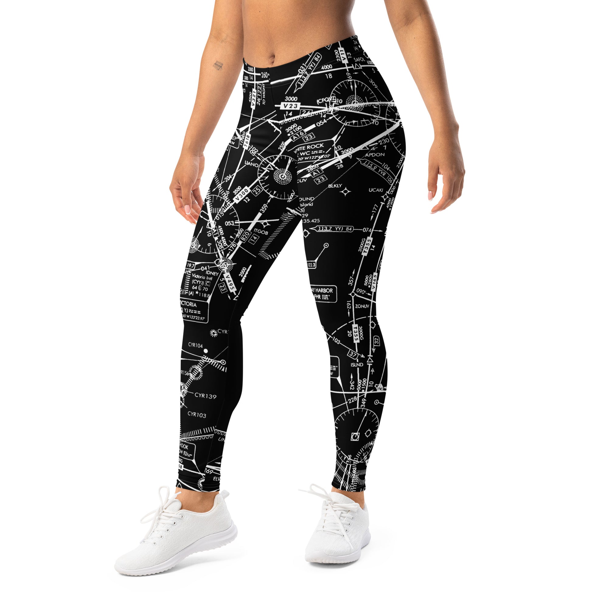 Enroute Low Altitude (ELUS1) Chart leggings (black)