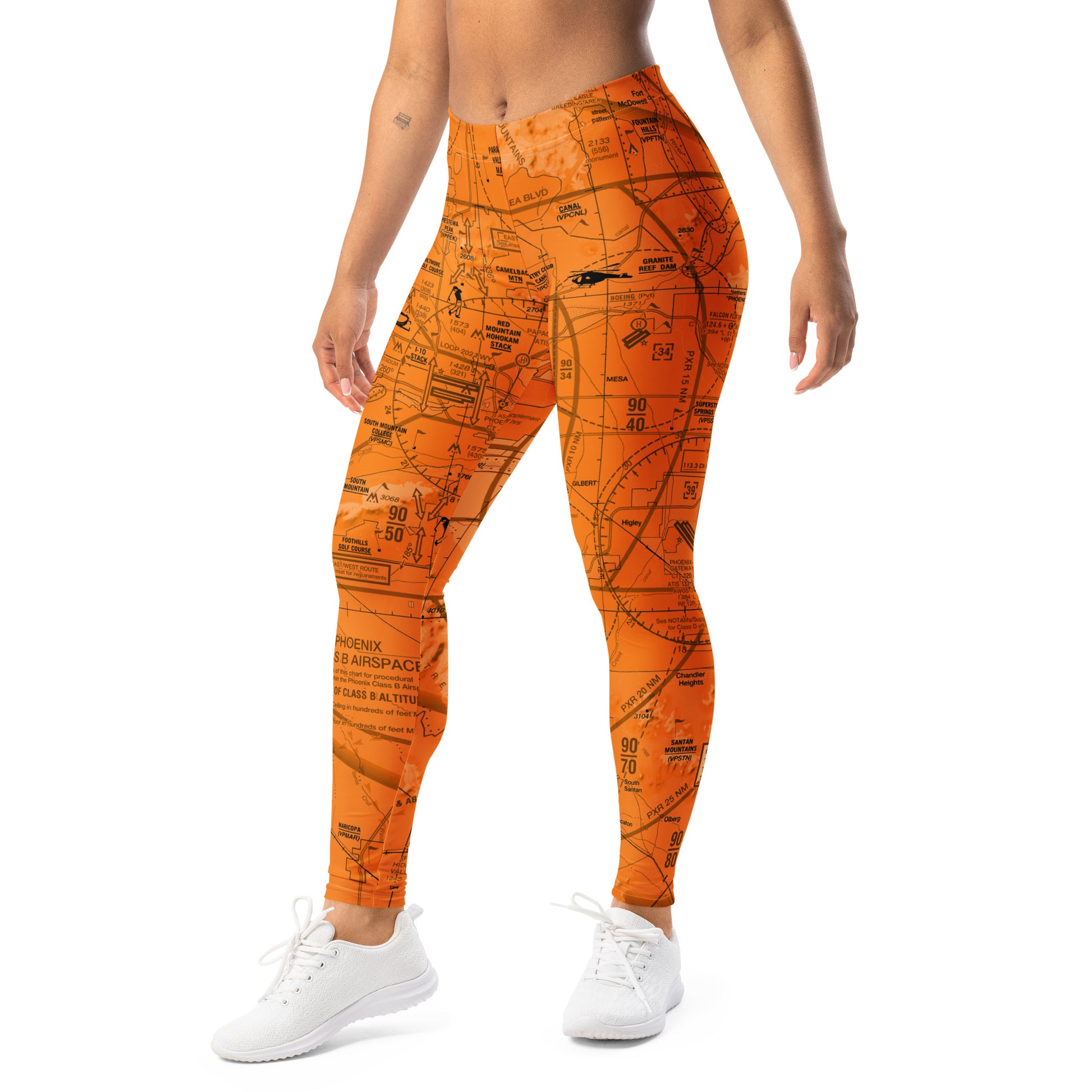 Phoenix TAC Chart leggings (orange)
