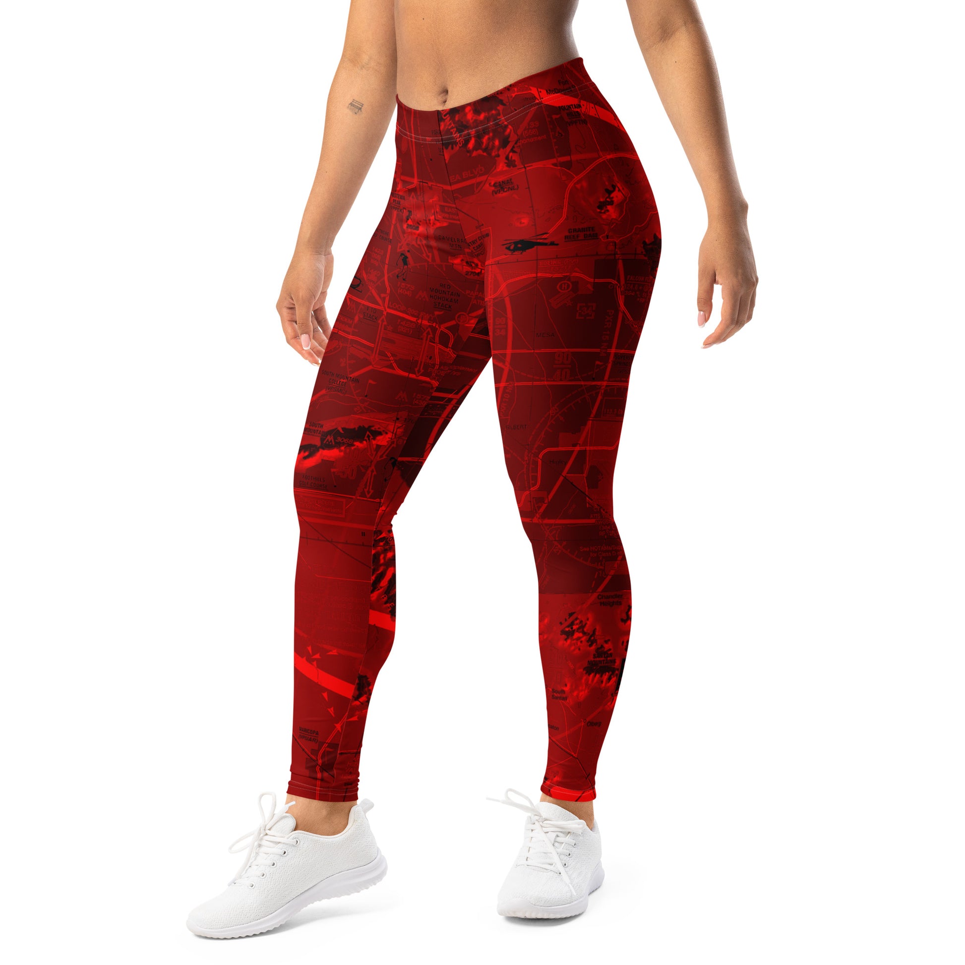 Phoenix TAC Chart leggings (red)