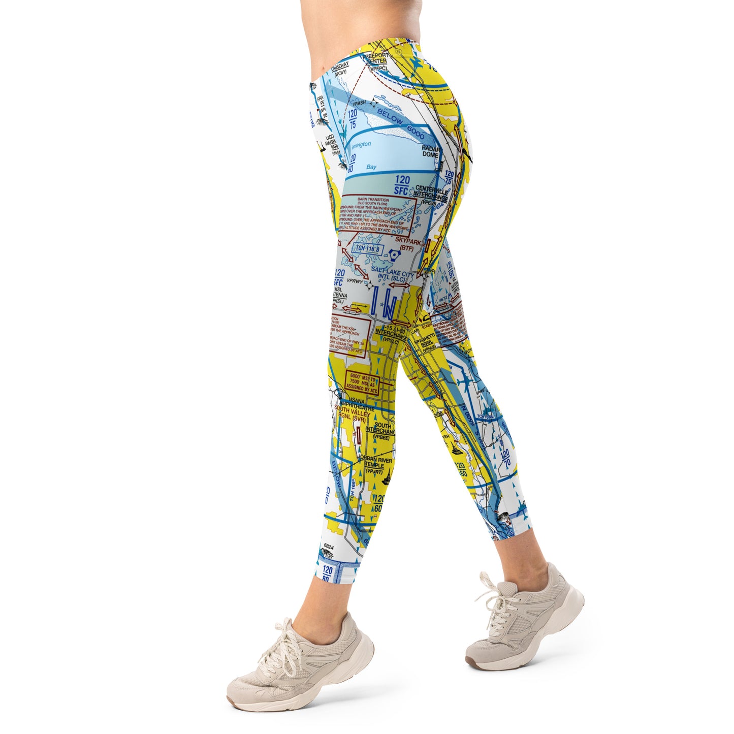 Salt Lake City Flyway Chart leggings