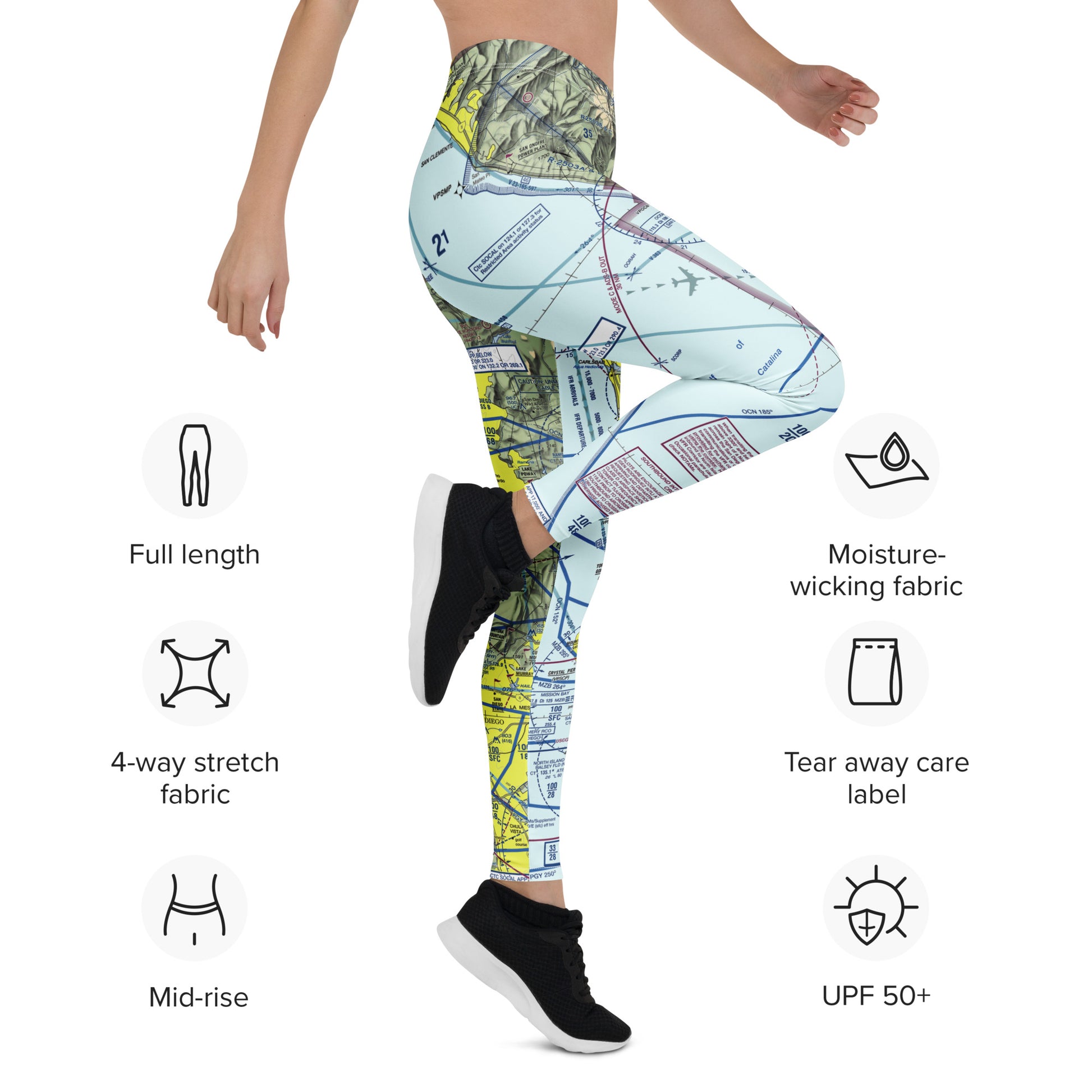 San Diego TAC Chart Leggings