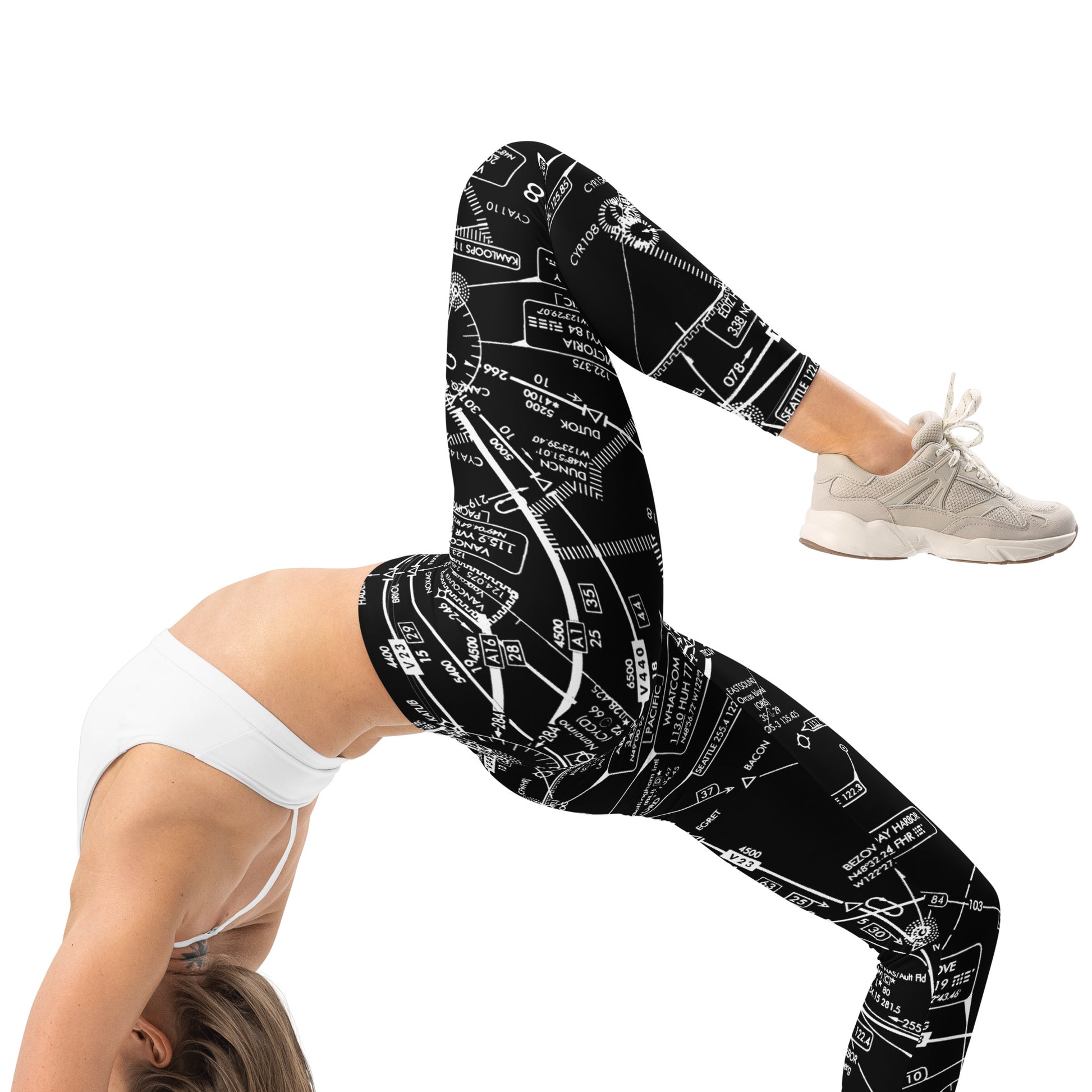 Enroute Low Altitude (ELUS1) Chart leggings (black)