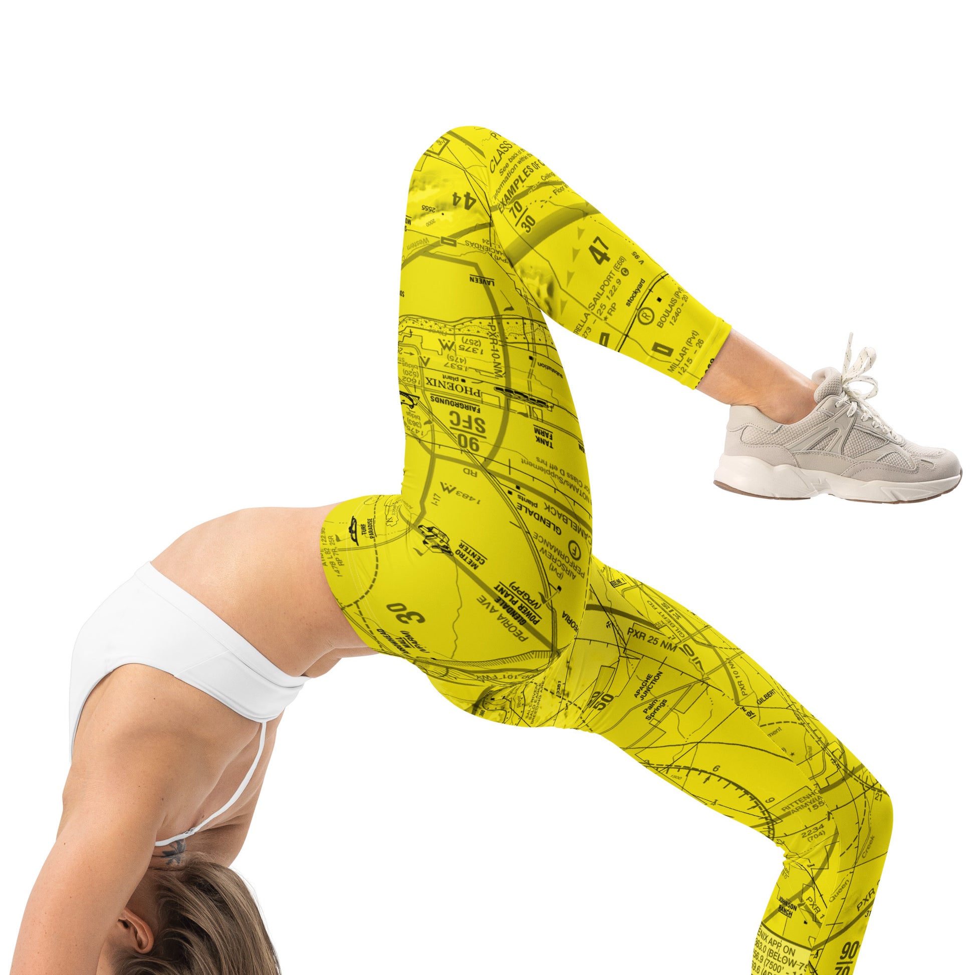 Phoenix TAC Chart Leggings - yellow