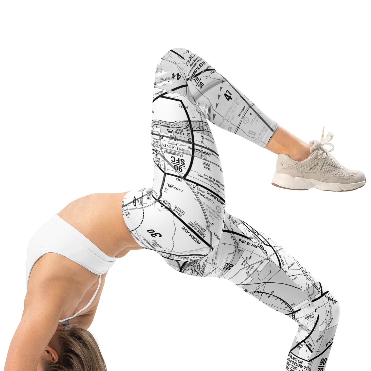 Phoenix TAC Chart leggings (b&w)