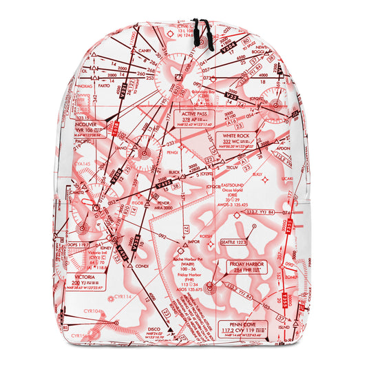 Enroute Low Altitude (ELUS1) Minimalist Backpack (red&white)