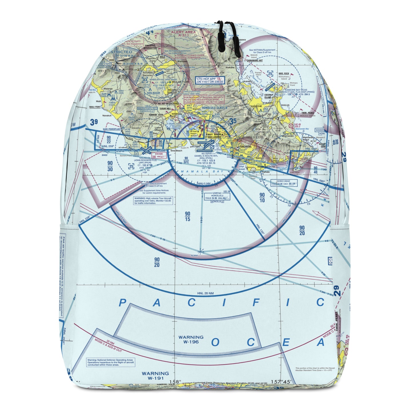 Honolulu Sectional Chart Minimalist Backpack