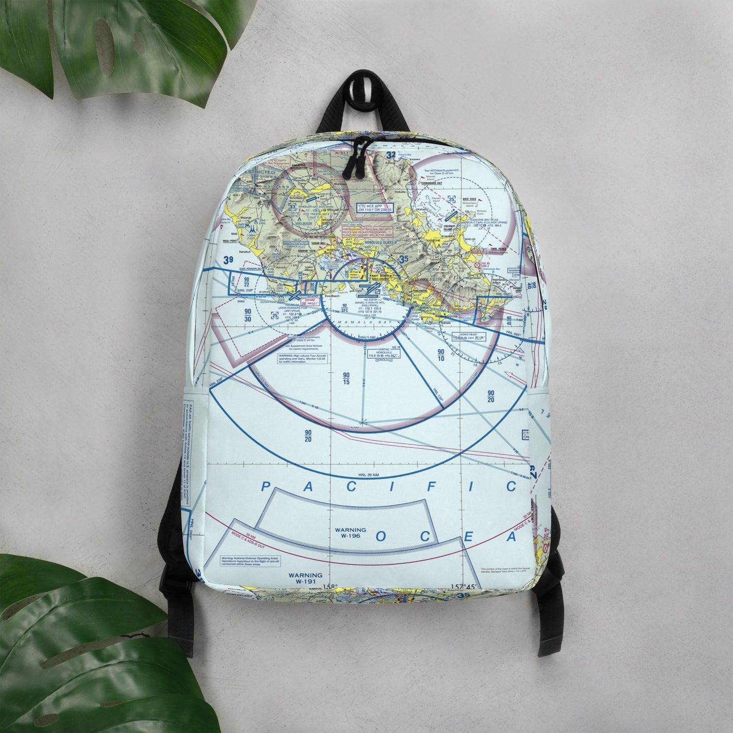 Honolulu Sectional Chart Minimalist Backpack