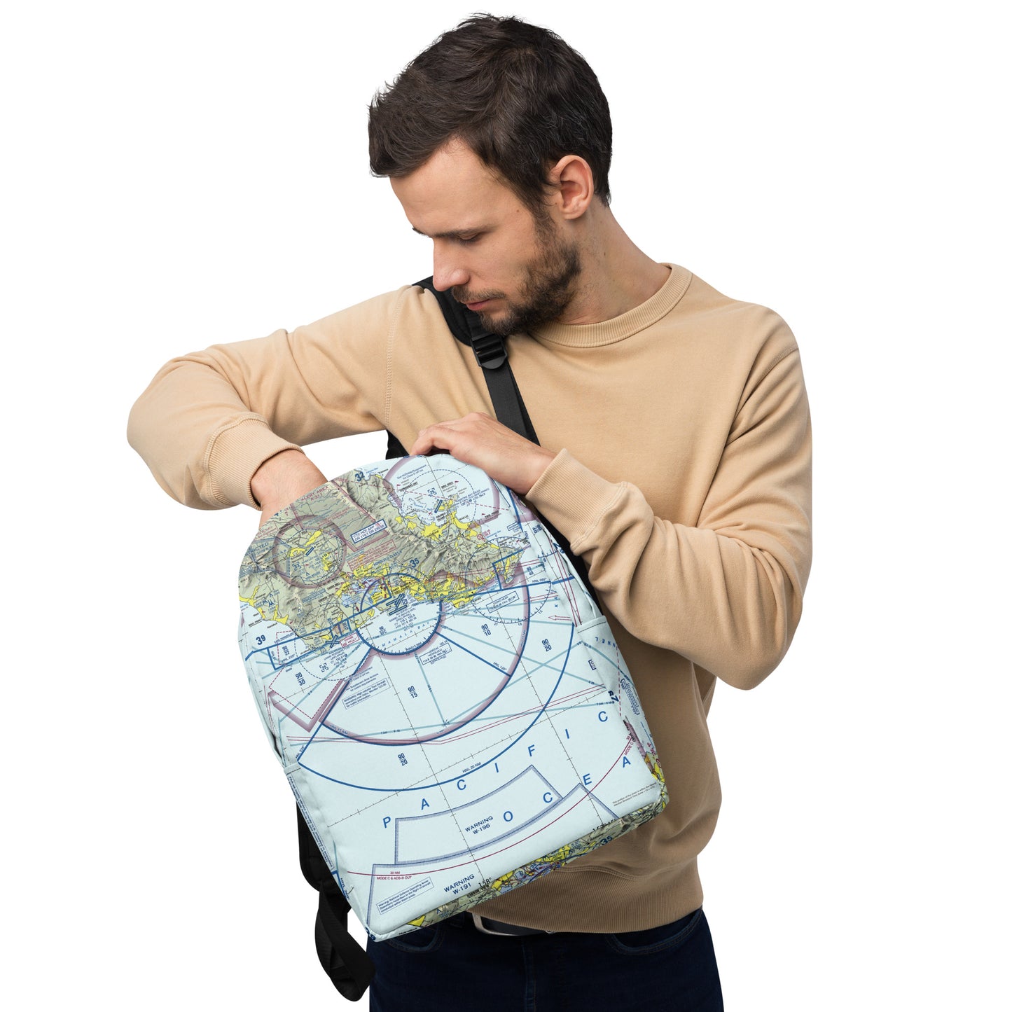 Honolulu Sectional Chart Minimalist Backpack