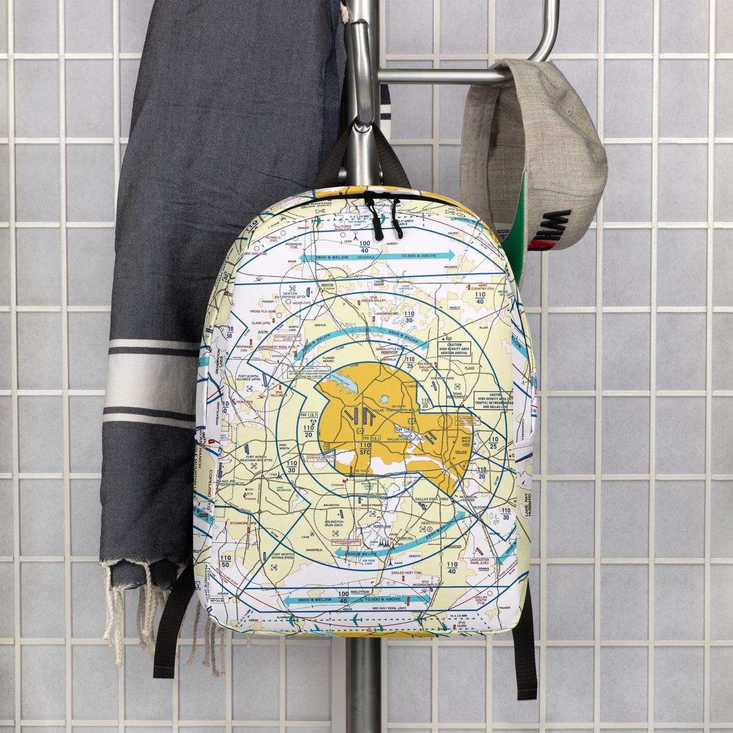 Dallas - Ft. Worth Flyway Chart Minimalist Backpack