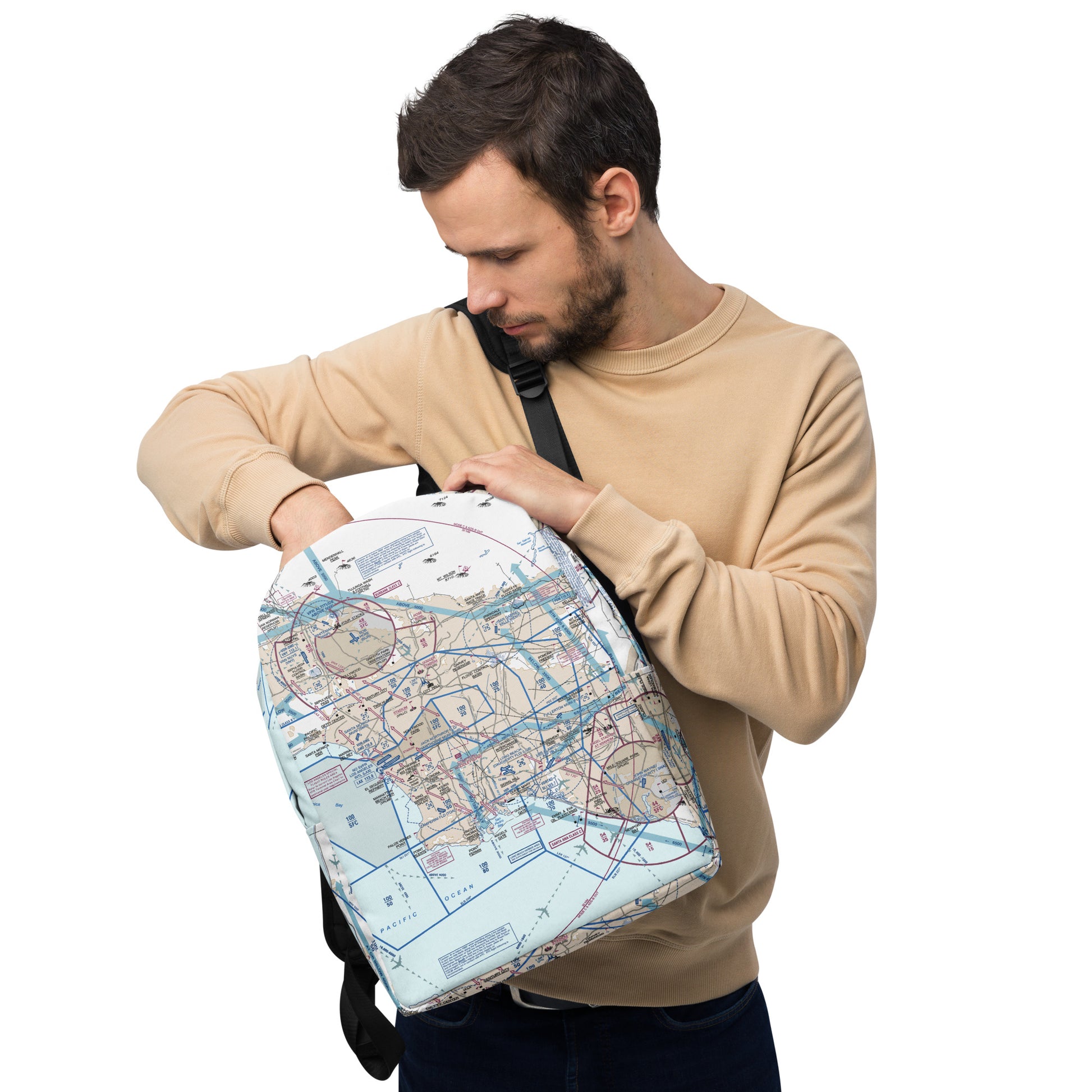LAX Flyway Chart minimalist backpack