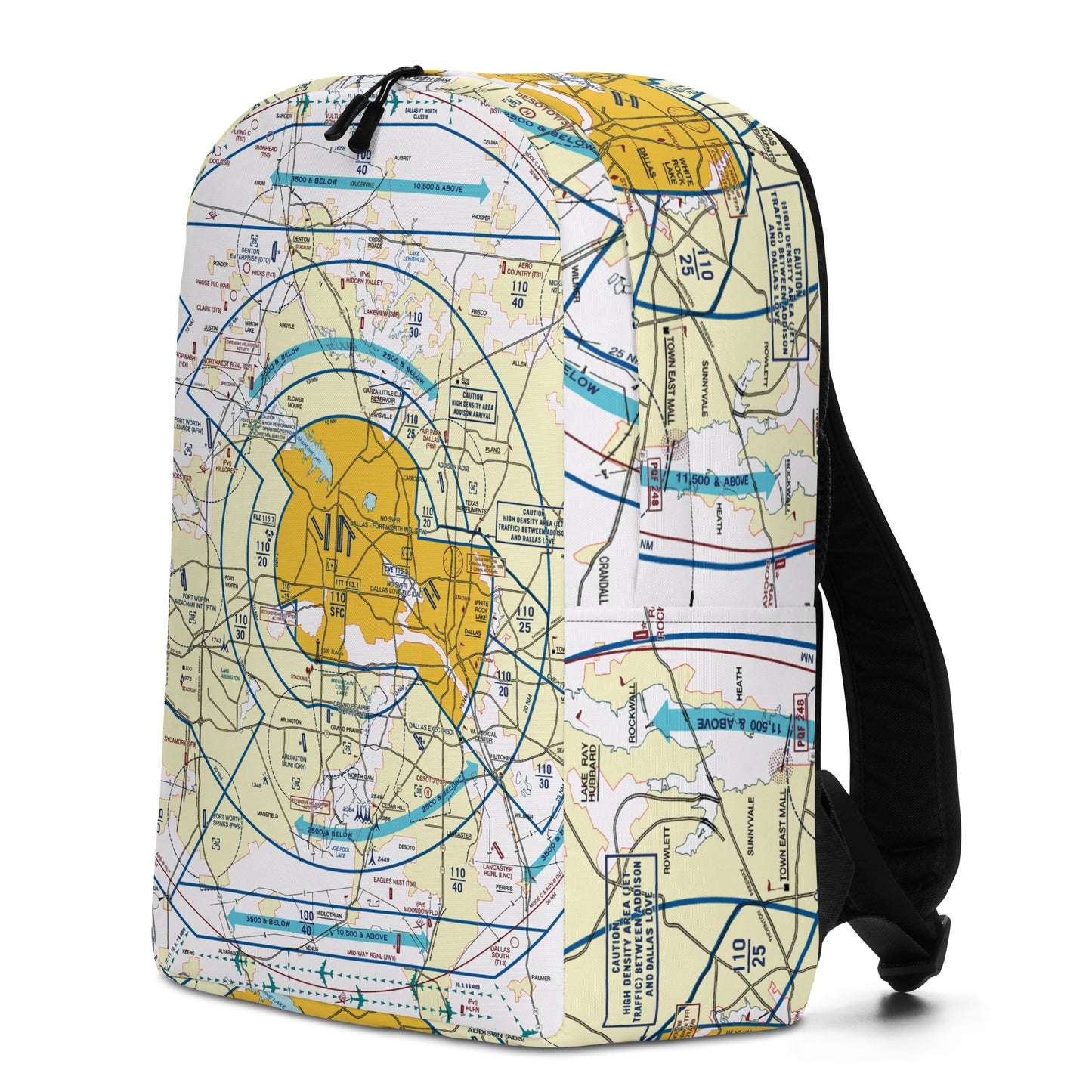 Dallas - Ft. Worth Flyway Chart Minimalist Backpack