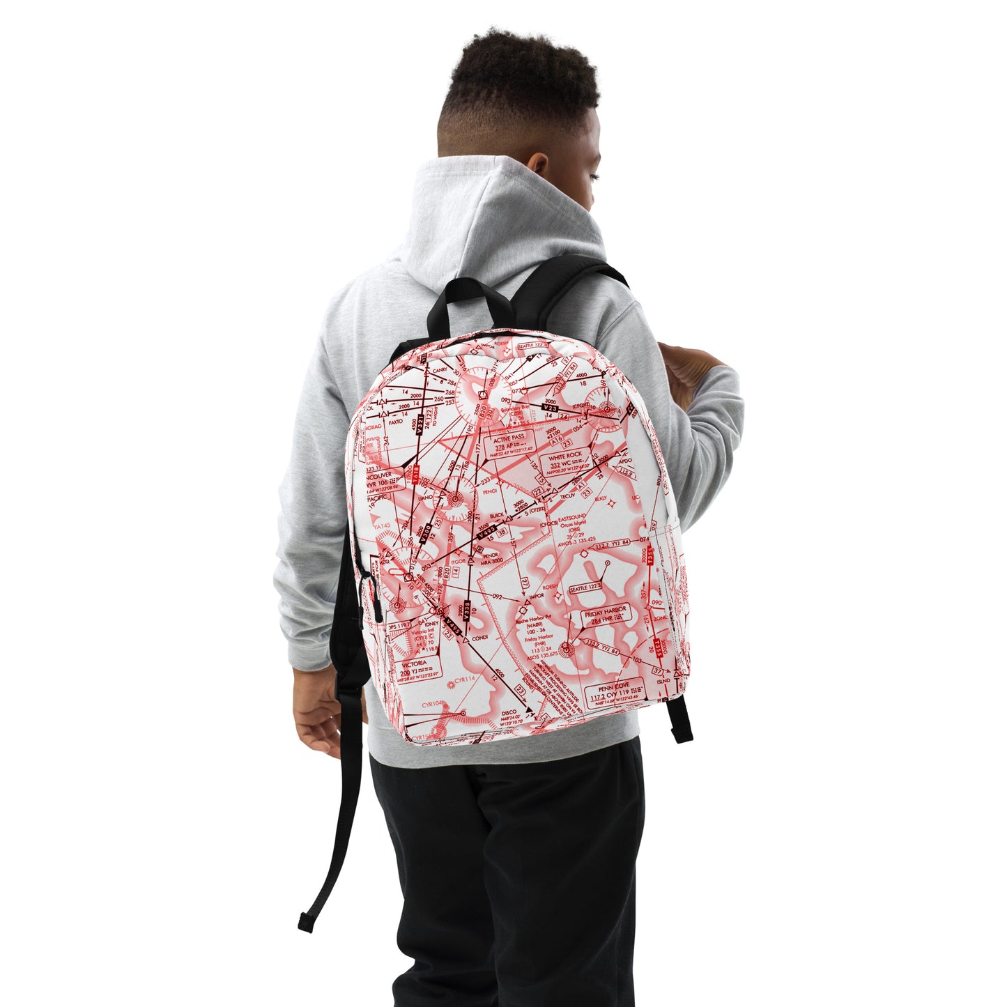 Enroute Low Altitude (ELUS1) Minimalist Backpack (red&white)