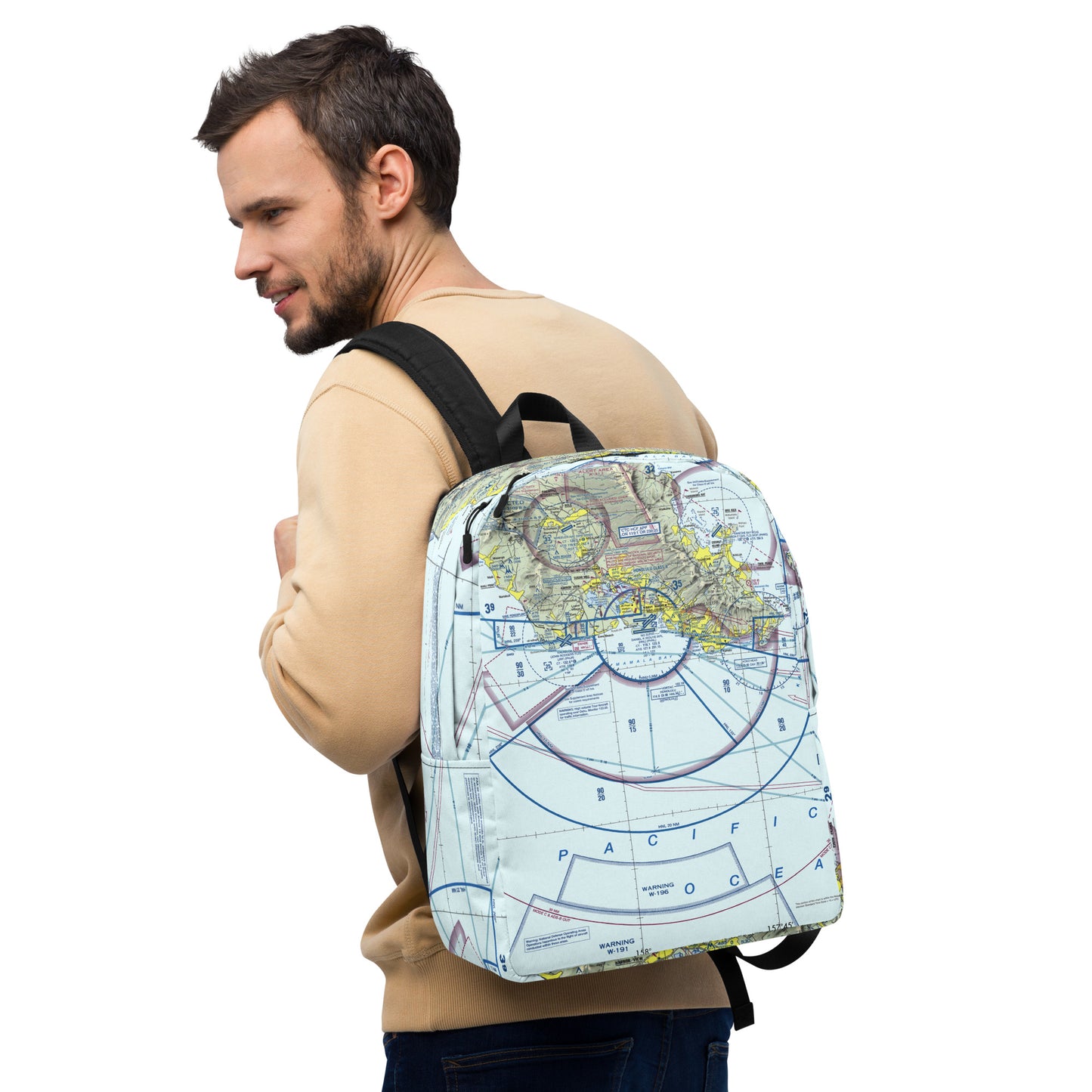 Honolulu Sectional Chart Minimalist Backpack