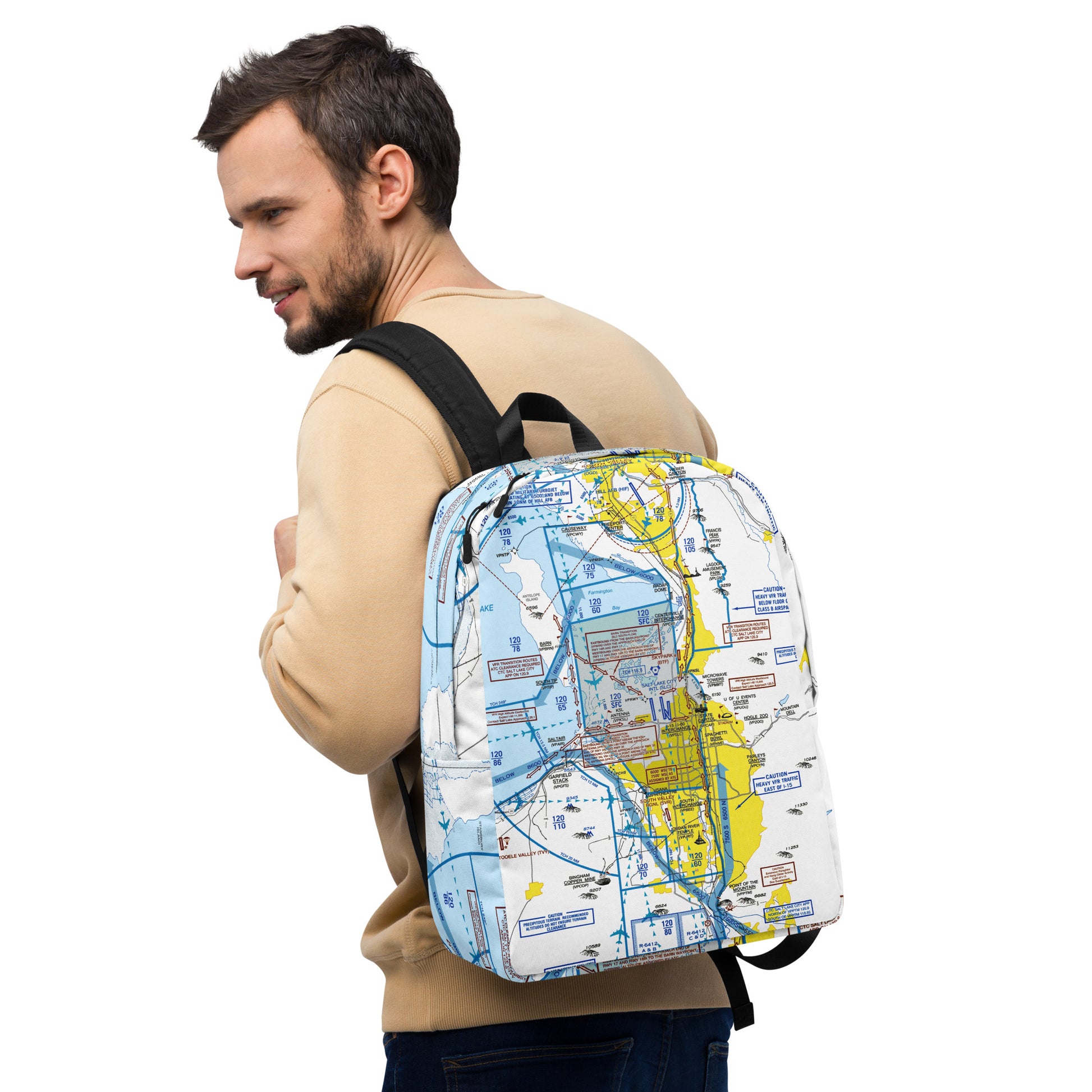 Salt Lake City Flyway Chart - Minimalist Backpack