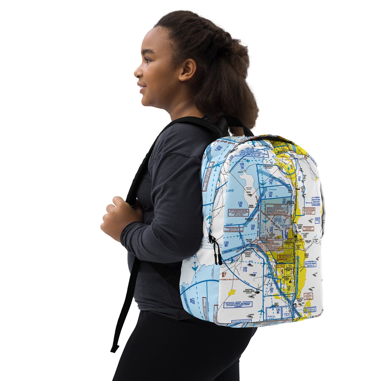 Salt Lake City Flyway Chart - Minimalist Backpack