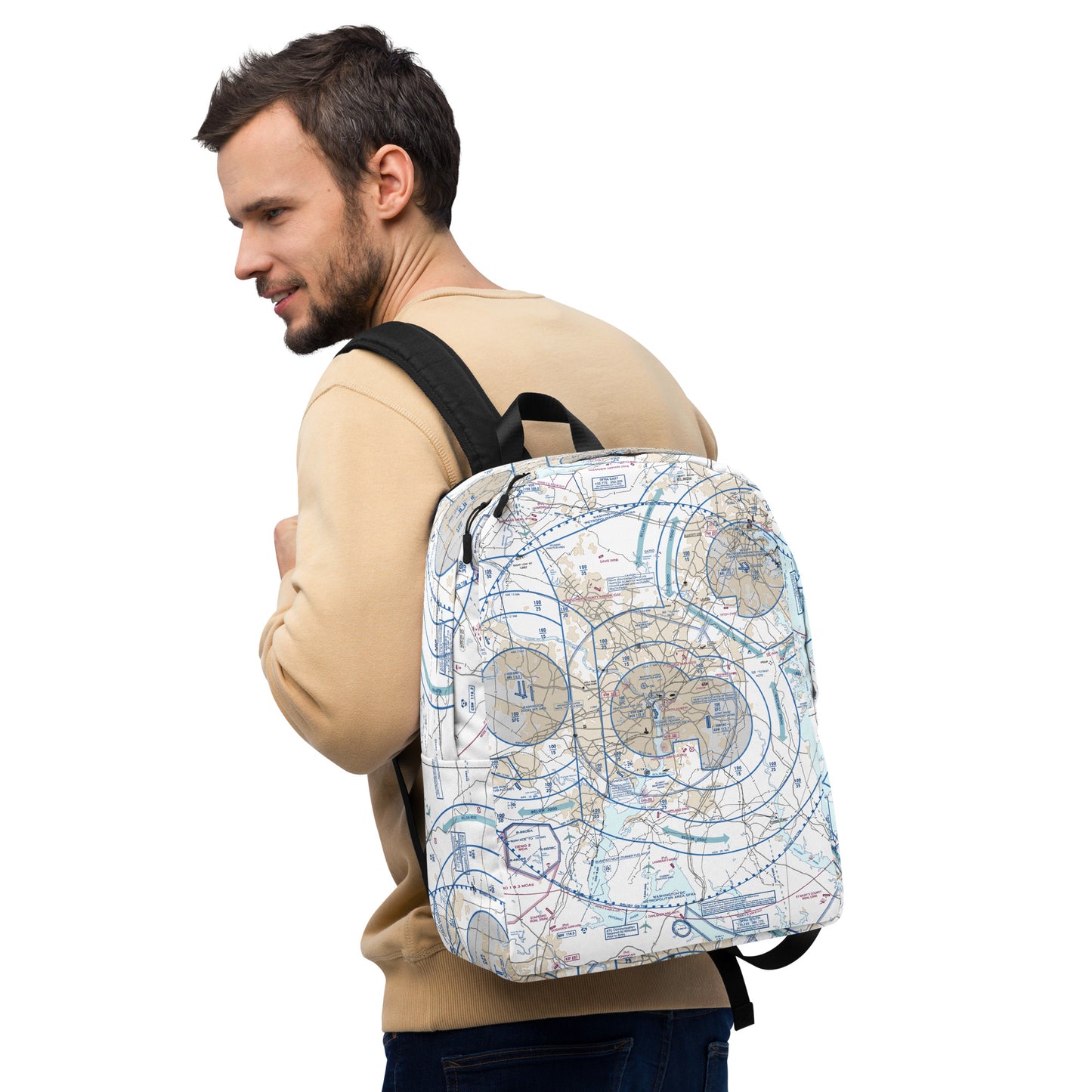Baltimore-Washington Flyway Chart Minimalist Backpack