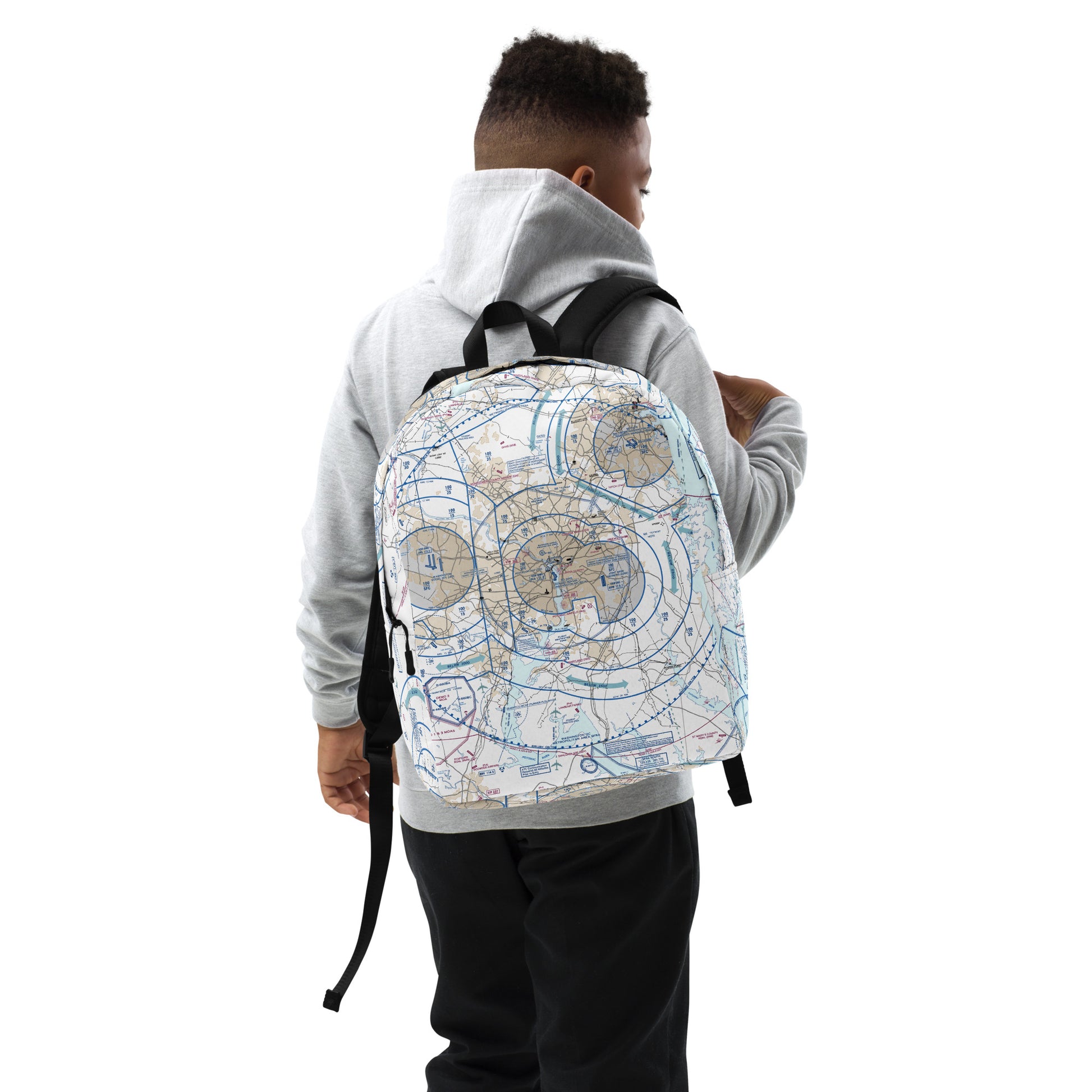 Baltimore-Washington Flyway Chart Minimalist Backpack