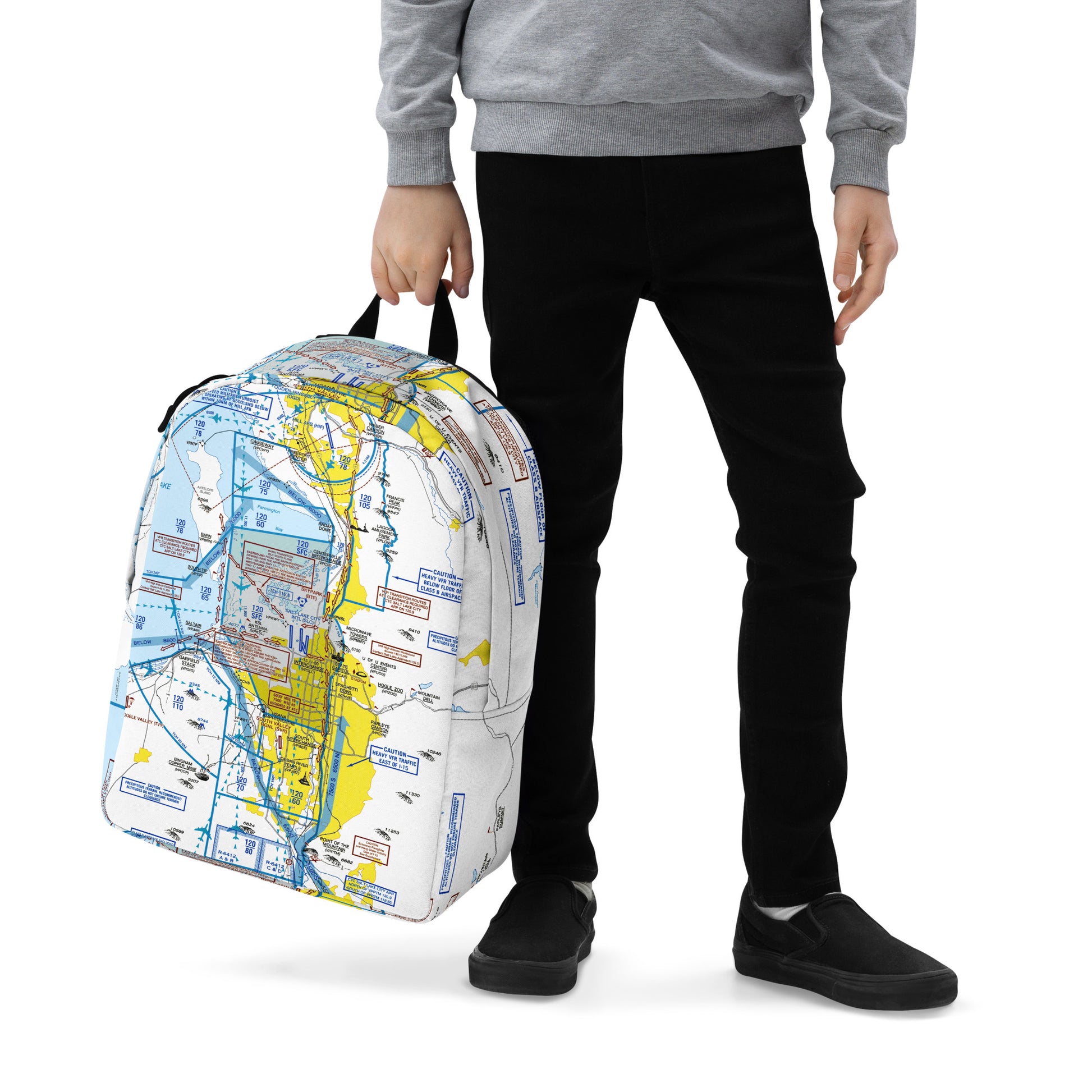 Salt Lake City Flyway Chart - Minimalist Backpack