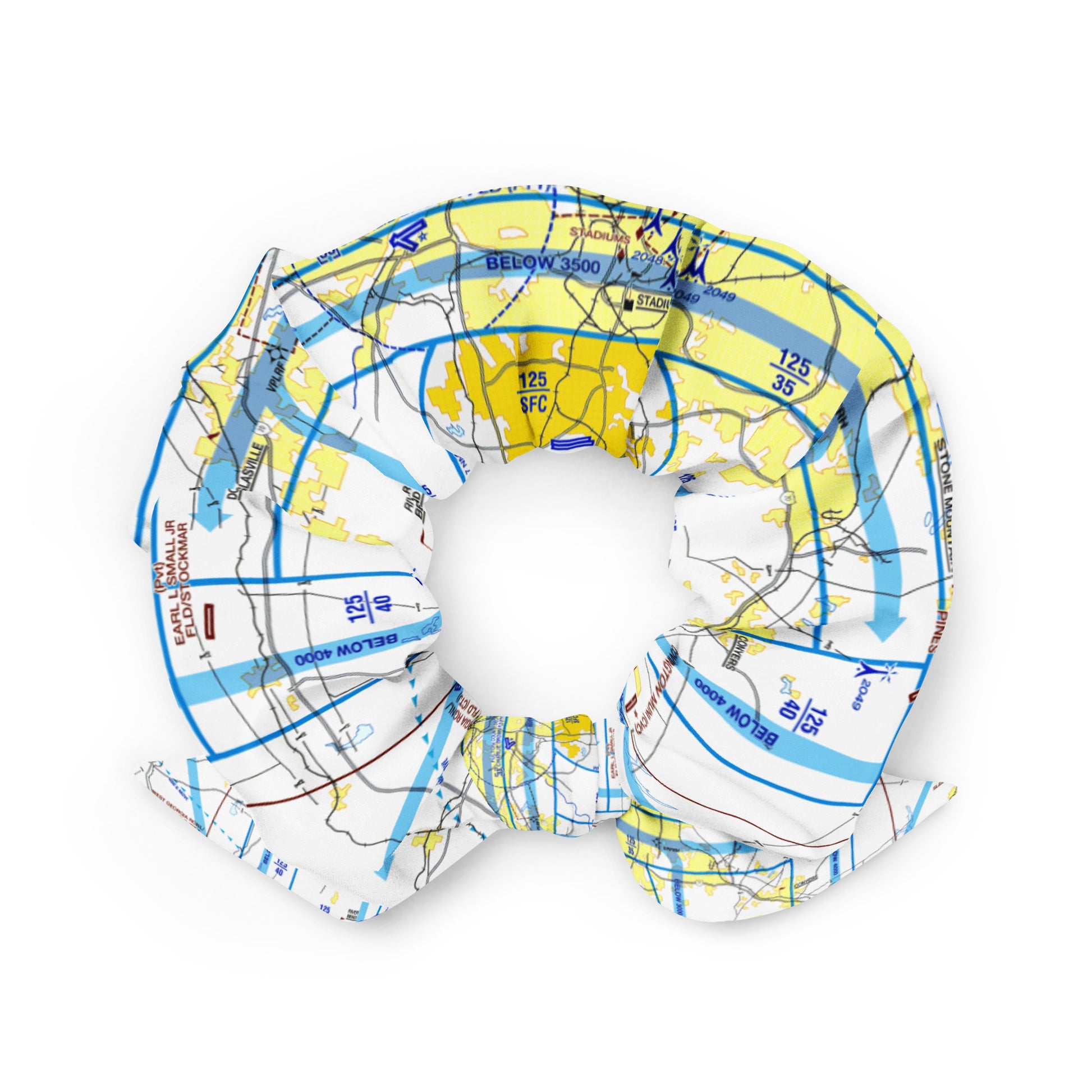 Atlanta Flyway Chart scrunchie