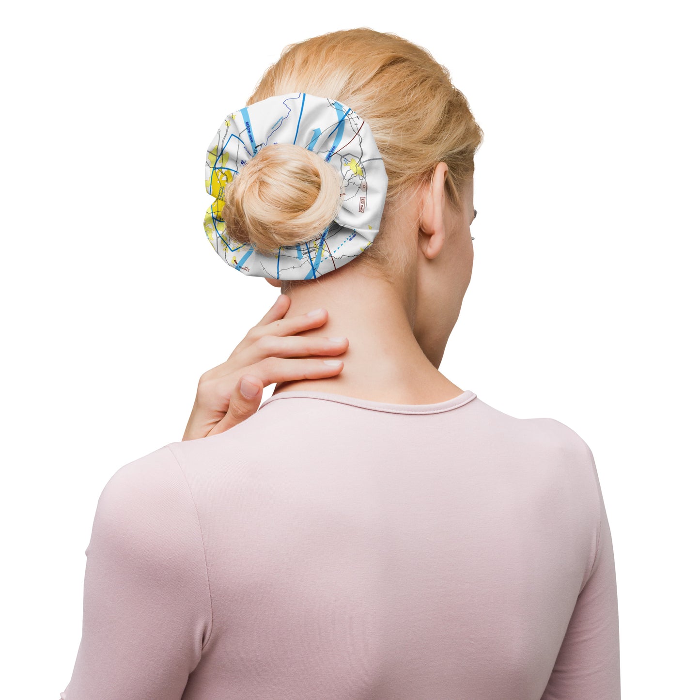 Atlanta Flyway Chart scrunchie