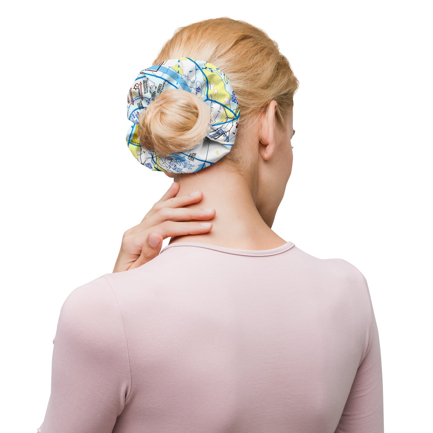 Seattle Flyway Chart scrunchie