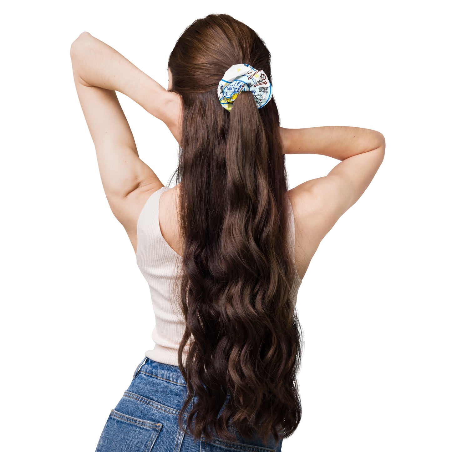 Seattle Flyway Chart scrunchie
