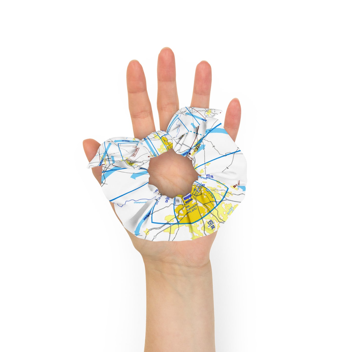 Atlanta Flyway Chart scrunchie