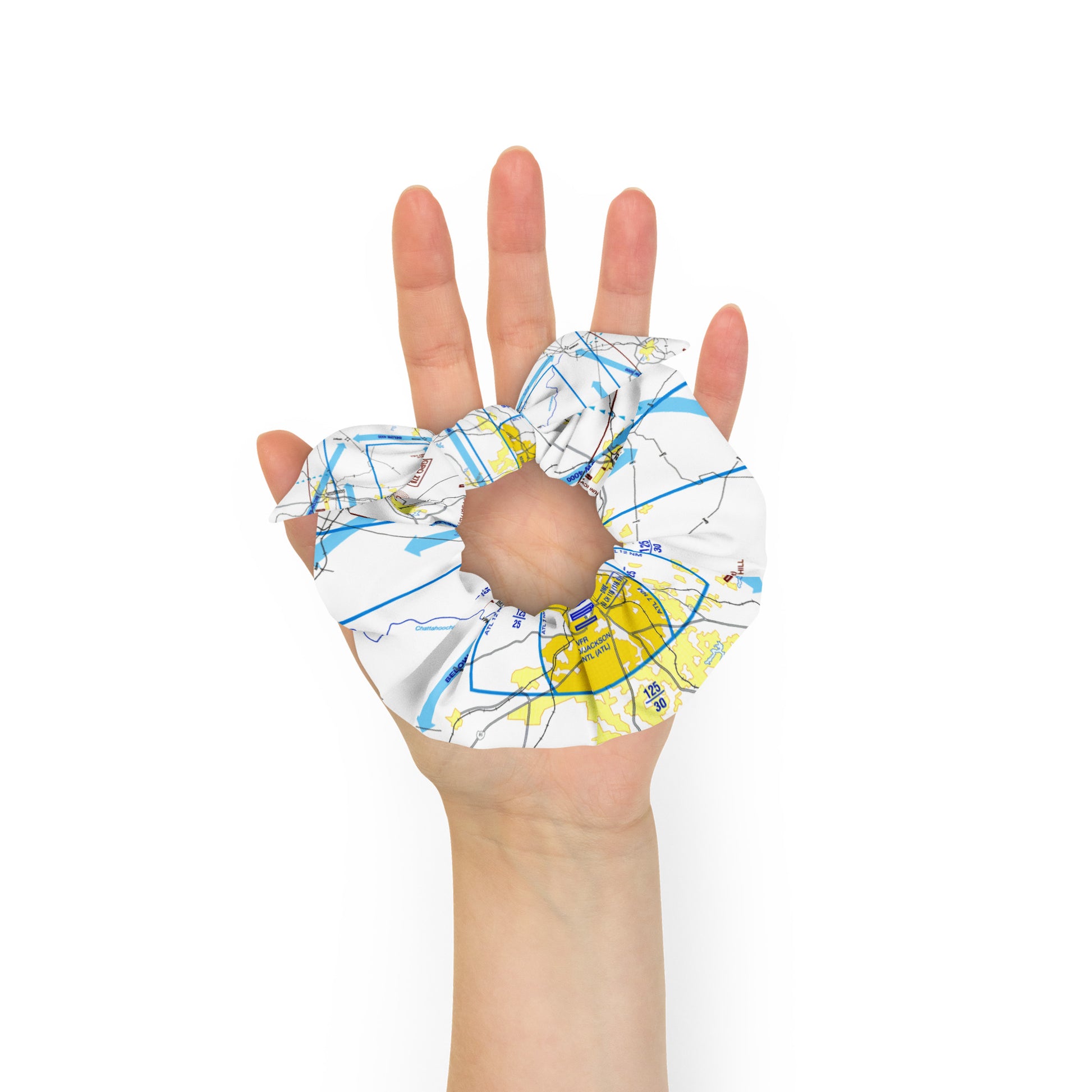 Atlanta Flyway Chart scrunchie