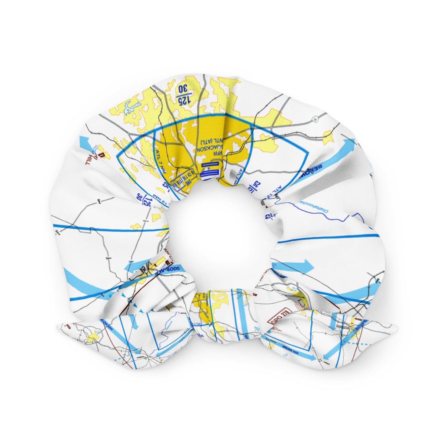 Atlanta Flyway Chart scrunchie