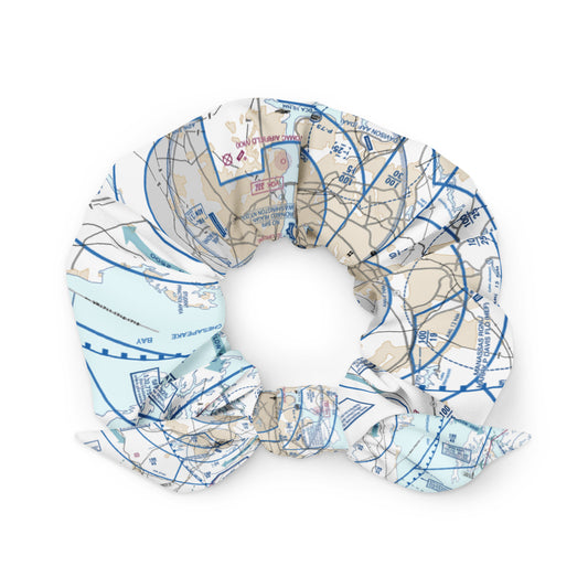 Baltimore-Washington Flyway Chart scrunchie